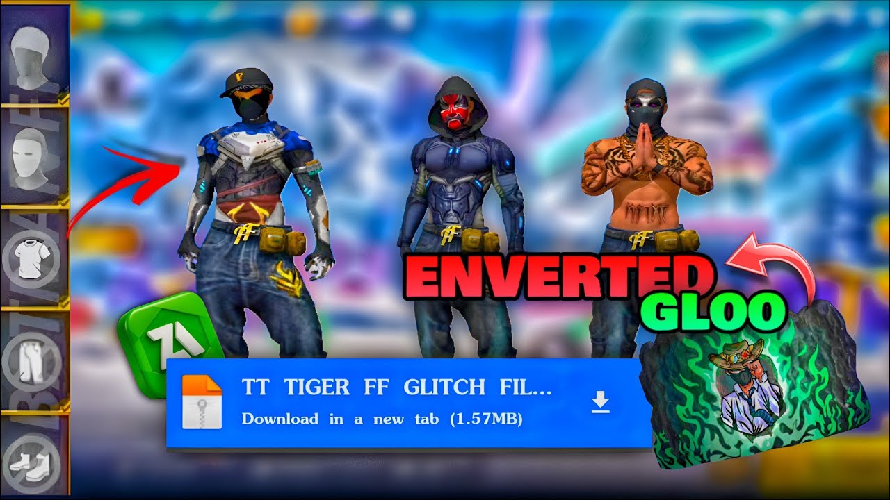AFTER UPDATE FULLY ICONIC GLITCH PACK OB52 ‼️ ff glitch file ‼️ ff max glitch file ‼️ tt tiger ff ‼️