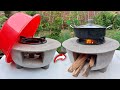 How To Cast a Cement Stove With a Plastic Pots is Both Easy and Save Firewood.