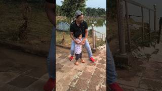 Cute Baby Kanha Enjoying With Papa In Park 😍 | Pure Happiness Moment #shorts