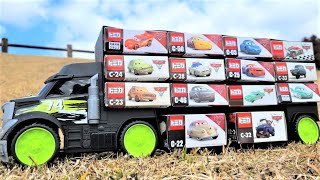 14 Minicar & Cleanup Truck | Let's find a box with the same pattern