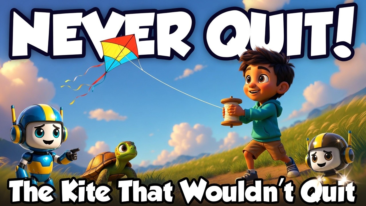 The Kite That Wouldn’t Quit 🌈 | Motivational Kids Story | Byte & Nova ...