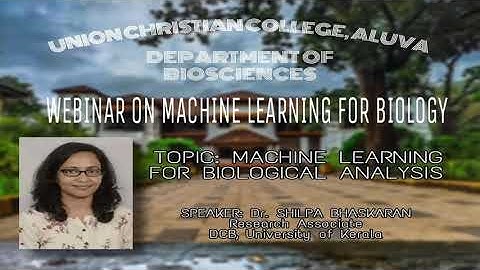 Machine learning for Biological data analysis