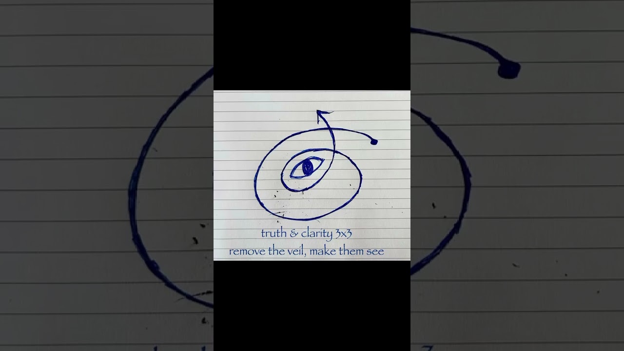 truth and clarity 3x3, remove the veil, make them see 
