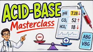 Acid Base & Blood Gas Masterclass | Acid Base, Anion Gap, Delta Gap, ABG & VBG