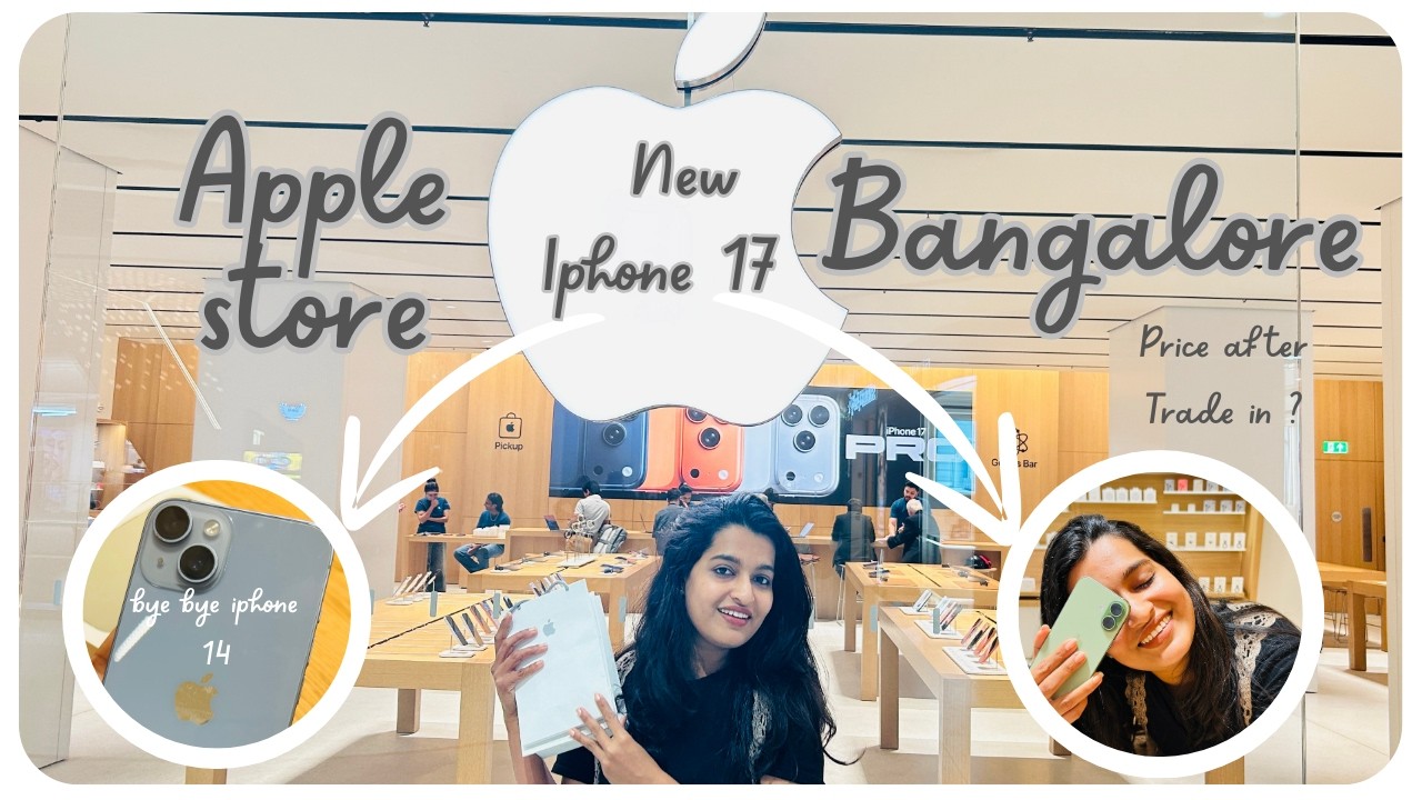 Bought the iPhone 17 from the Apple Store, Bangalore, India 😱📱| Trade in value?  @AppleIndia 