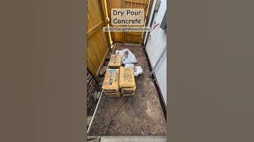 Dry Pour Concrete Slab
