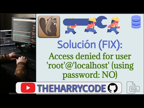 Solución (FIX): DBeaver: Access denied for user 'root'@'localhost' (using password: NO)