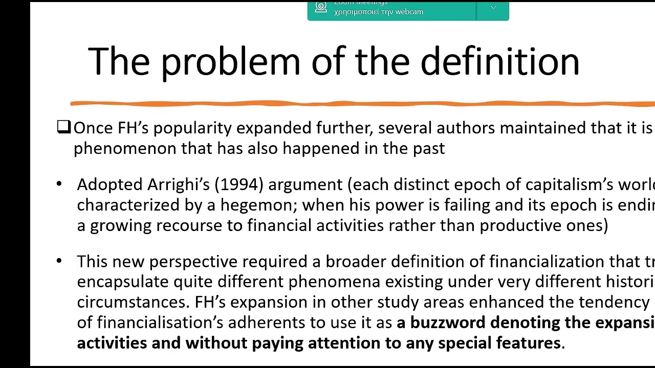 15th WAPE panel 'A critical review of financialisation'