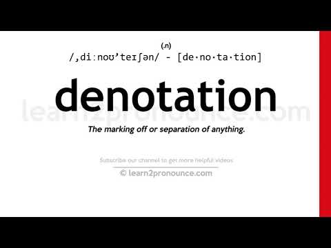 Video: Hvad betyder denotationer på engelsk?