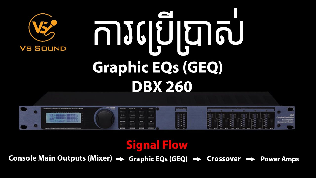 DBX DRIVERACK260-GEQ-PEQ-CROSSOVER-VSSOUND