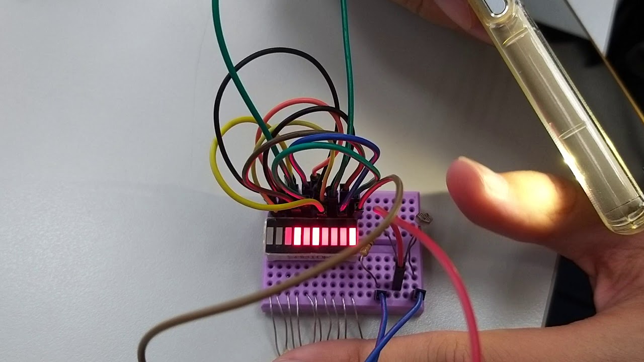 Arduino 實驗 | led bar light on and off - YouTube