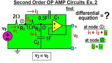 Electrical Engineering: Ch 9: 2nd Order Circuits (69 of 76) 2nd Order OP AMP Circuits: Ex. 2
