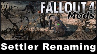 Celebrity Fallout 4 Mods - Settler Renaming Profile