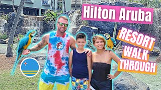 HILTON ARUBA RESORT AND ROOM TOUR