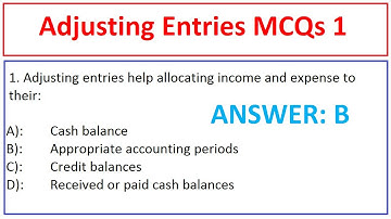 Adjusting Entries MCQs | Senior Auditor Test Preparation | Adjustments | Commerce MCQs | Accounting