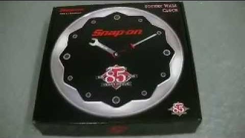 SNAP-ON SOCKET WALL CLOCK - 85TH. ANNIVERSARY - BY CROWN PREMIUMS!