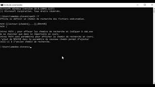 Commande CMD   Lettre P PATH