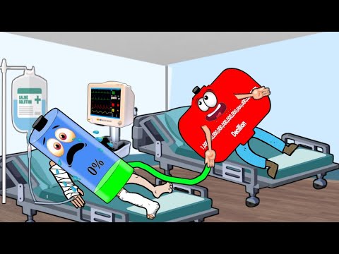 Low Battery Charge Up From Overcharged Battery | Best Low Battery Charging Animation
