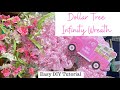 Dollar tree infinity wreath tutorial easy