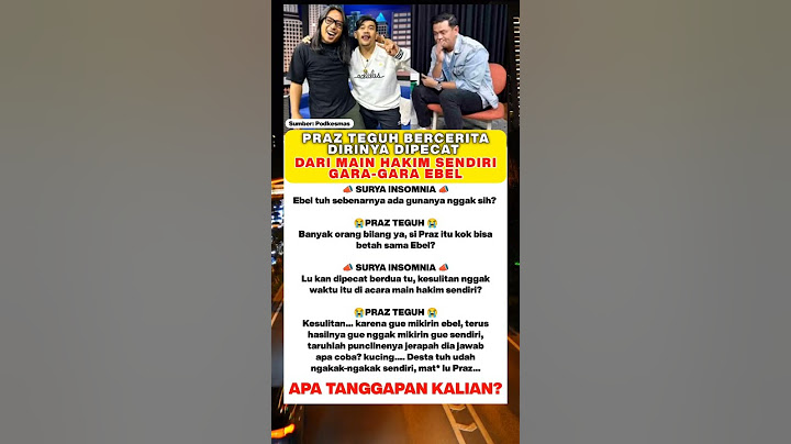 Praz Teguh keluar dari program Main Hakim Sendiri gara-gara ebel #prazteguh #ebelcobra #desta
