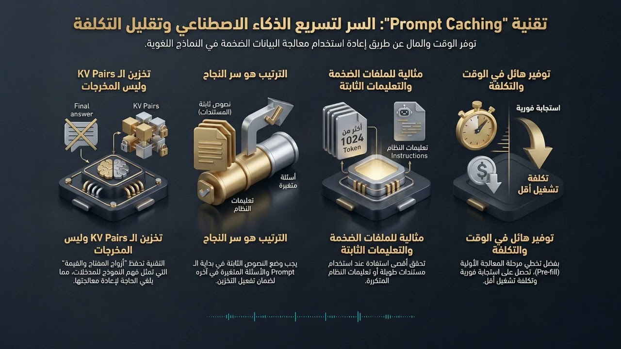 Prompt Caching: تقنية سحرية لتسريع الذكاء الاصطناعي! ✨