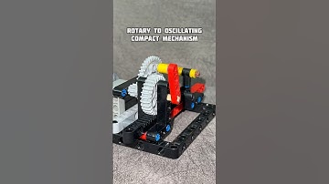 Rotary to Oscillating Compact Mechanism #creative #lego #mechanism #legotechnic #mechanical