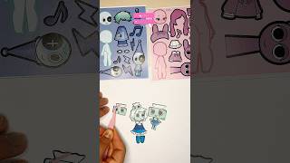 Building Tisha from Stickers 😳🔥From Stickers to Tisha 🩵 #viral #dandysworld #diy #art #paperdiy