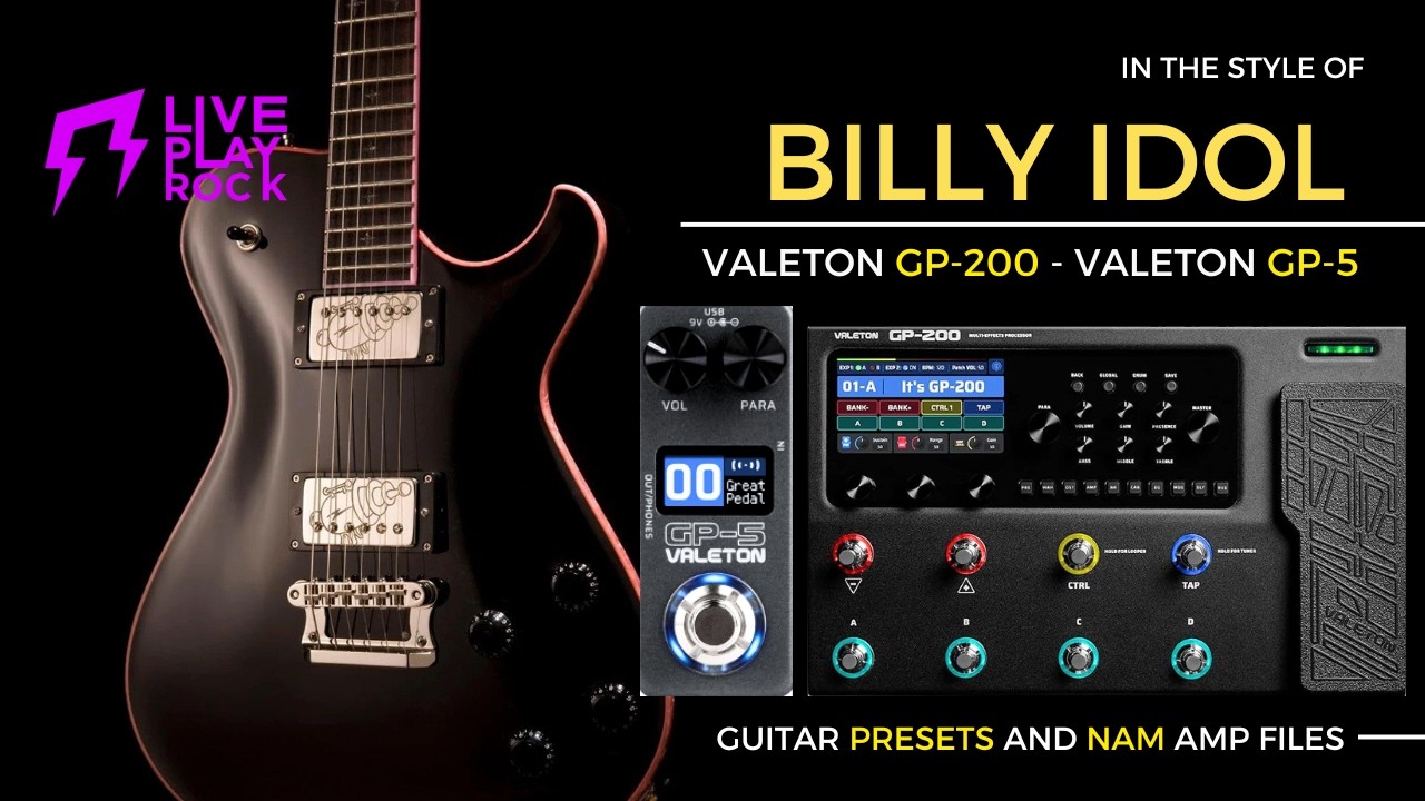 Rebels style Valeton GP-5 Liveplayrock guitar presets and NAM
