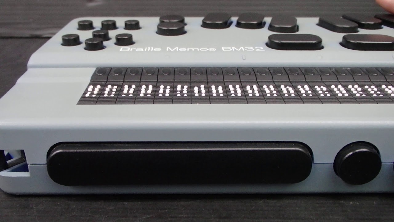 Braille Memo BM32 KGS 点字ディスプレイ ◇KGS 点字ディスプレイ ブレイルメモ Braille Memo BM32 - YouTube
