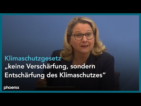 Bundesumweltministerin Svenja Schulze (SPD) zum Klimaschutzgesetz