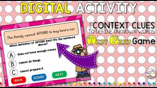 4th Grade Context Clues Test Prep Game Video Preview