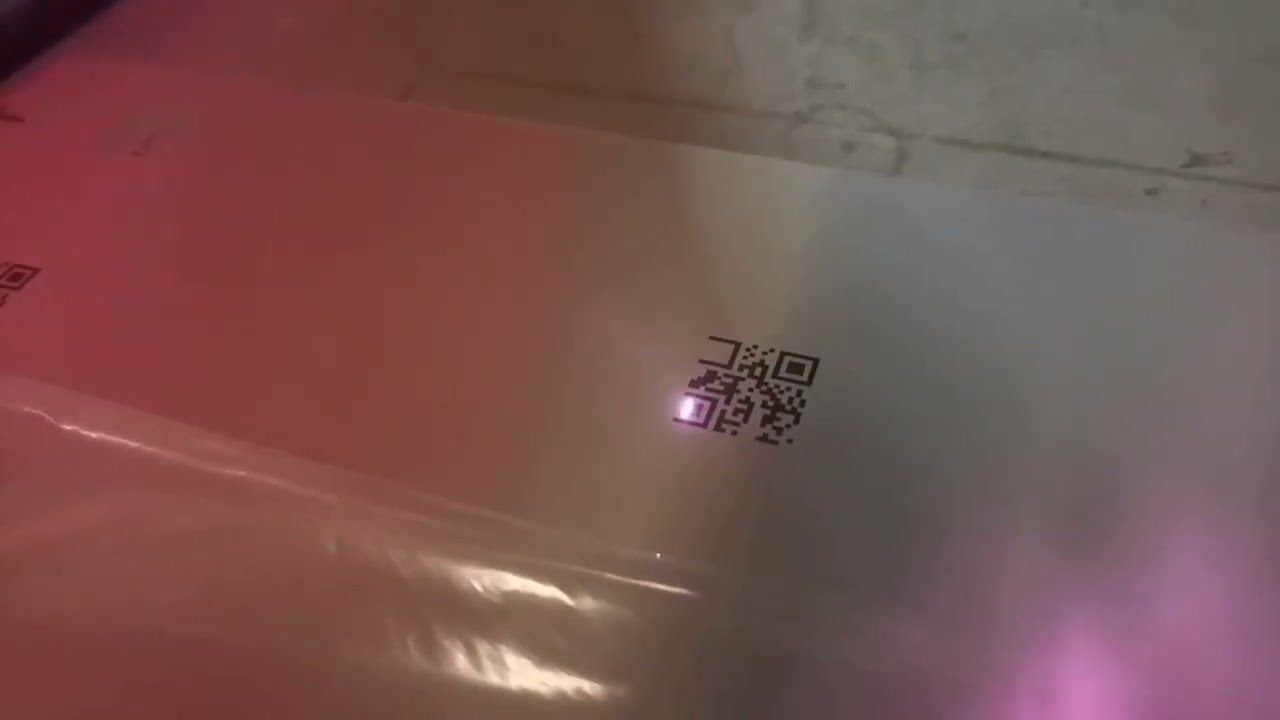 Fiber laser machine Engraving QR codes on stainless steel