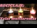 VELAS RECICLADAS MULTIAROMAS. Aromatic recycled candles