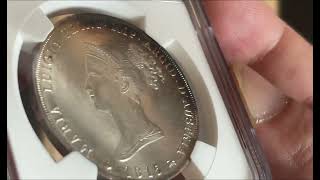 1815 Italy 5 Lire Parma MS60