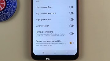 How to reduce transparency, opacity on Samsung A03 Android 13