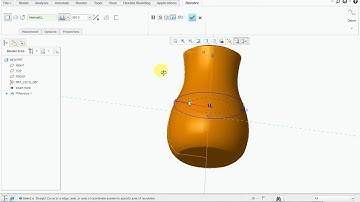 LEARN REVOLVE COMMAND IN CREO !!!