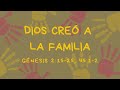 DIOS HIZO LA FAMILIA | Escuela Dominical