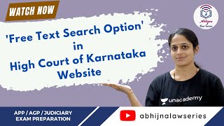 Improve Judgment Writing Skills by using 'Free text Search Option in High Court of Karnataka Website screenshot 3