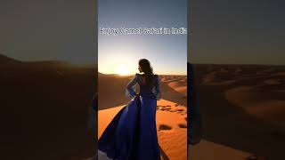 Enjoy camel safari in india.visit forts and deserts in india 💃#shortvideo #viral #video#america