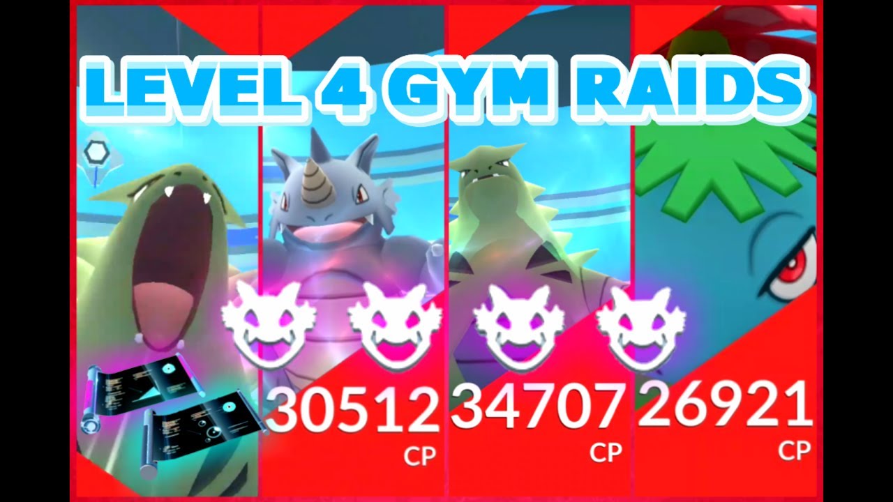Pokemon GO Level 4 Raid Bosses Tyranitar x2, Venusaur & Rhydon receiving Charged TMs & Fast TMs