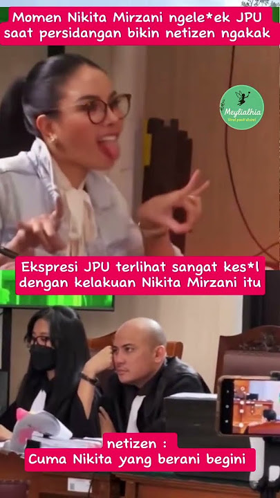 Heboh! Nikita Mirzani Joget Velocity di Persidangan,JPU Jadi Sorotan 🤯🔥#nikitamirzani #jpu #trending