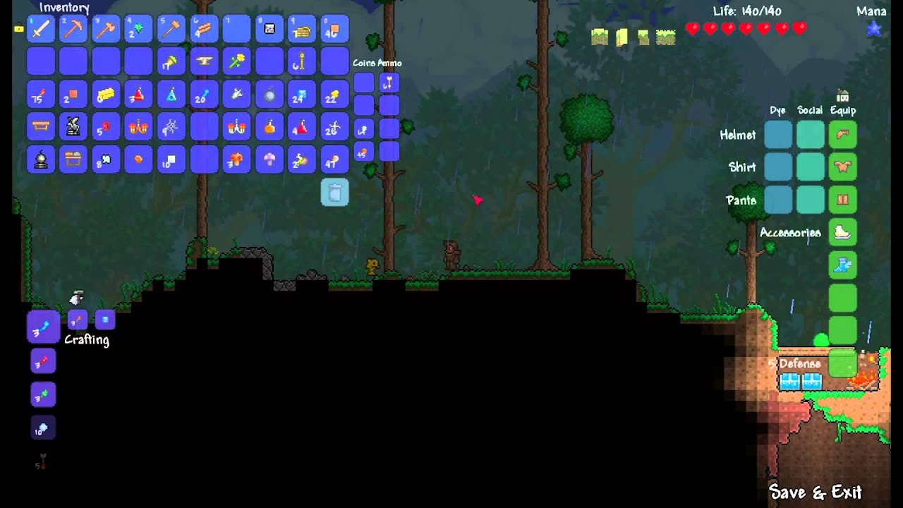 Terraria walking goldfish - YouTube