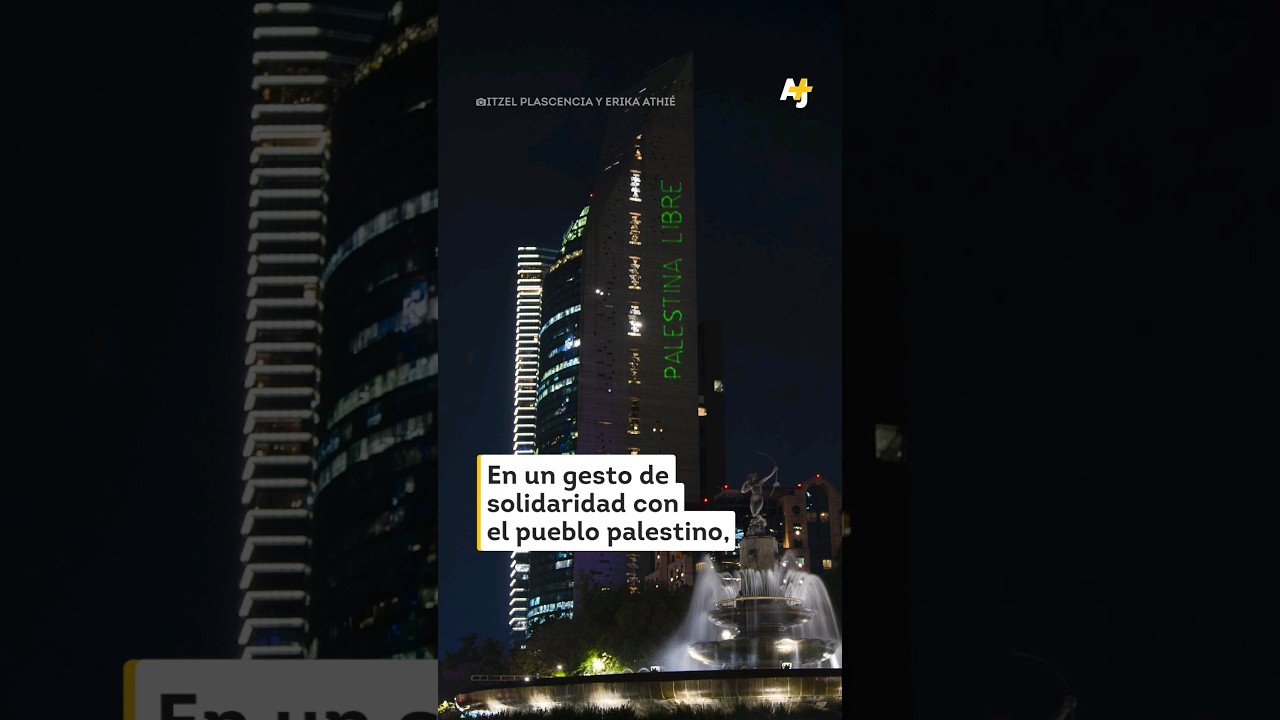 متظاهرون مؤيدون للفلسطينيين يتدخلون في برج ريفورما في مكسيكو سيتي