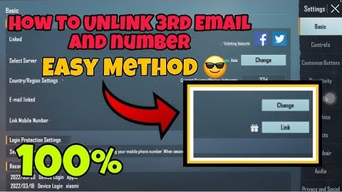 PUBG MOBILE 1.9 UPDATE 3rd Link And  Phone Number Chang Full Method Easy 100% | Ninja Plays |