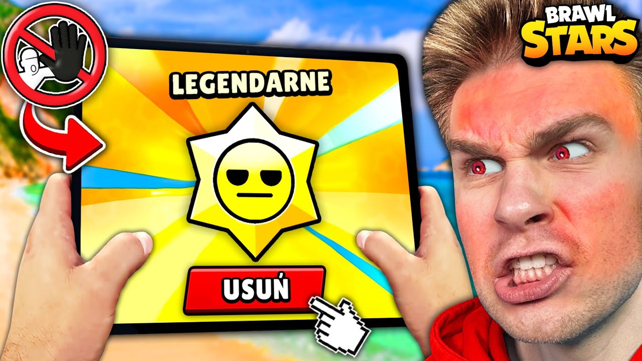 BRAWL STARS, ale… *USUWASZ* STARR DROP (LEGENDARNY) ⭐️🚫 jeśli DOTKNIESZ *ŻÓŁTY KOLOR* ‼️