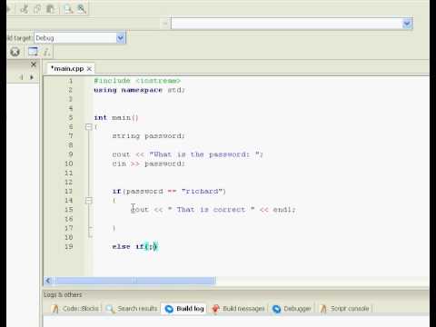 C++ Programming tutorial 4 (if / else statements)