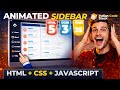Smooth Animated Navigation Sidebar | Responsive Web Components