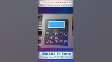 GZ DX5 - AD1802S Printer Error 4 code 20020004