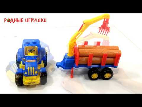 Силач трактор с полуприцепом лесовозом Артикул 45041