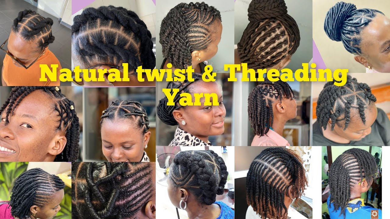 50 Twist & Threading Yarn hairstyles on Natural Hair you will love to ...